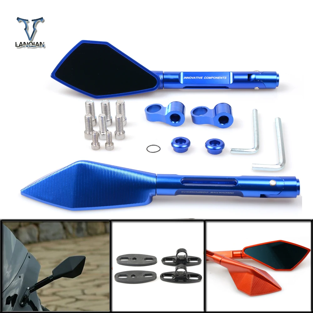 High Quality CNC Aluminum Motorcycle Universal Rearview Mirrors Rear View Side Mirrorfor BMW s1000rr hp2 sport r1200gs s1000r