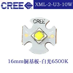 Из 2 предметов CREE XML2 светодио дный XM-L2 T6 U2 10 Вт белый нейтральный белый теплый белый высокая Мощность светодио дный излучатель с 16 мм меди