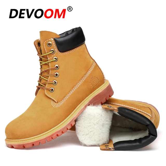 nubuck leather in snow