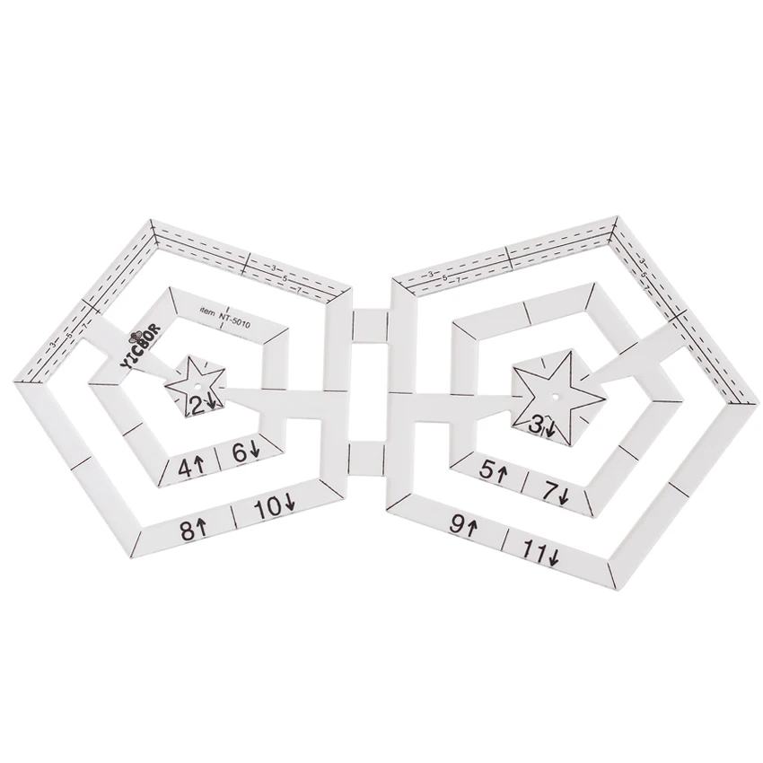 DIY Tools Sewing Parts Twin Ruler Patchwork Rules Quilting