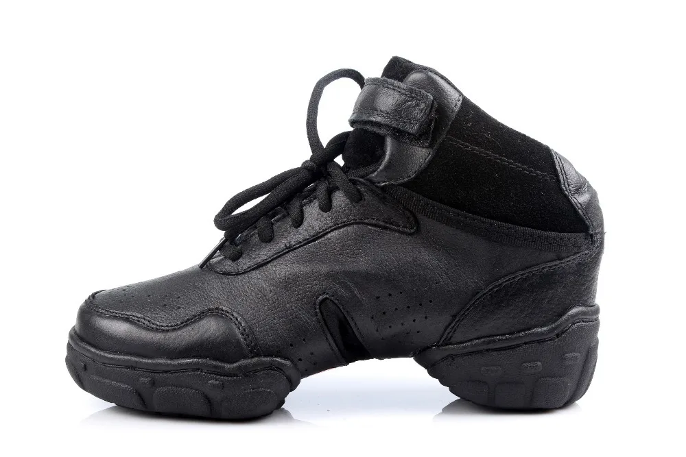 

new arrival hot sale wholesale Brand Women's men's Modern sport Hip Hop Jazz Dance Sneakers Shoes Salsa black color WZJ
