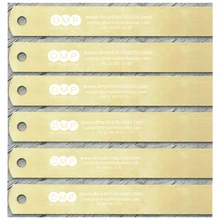 Customized Brass Stainless Metal Ruler Practical Metric Inches Measurement engraved by laser on backside with company logo&info stainless metal ruler practical metric and inches measurement double sided thick precision calibration 15 20cm ruler