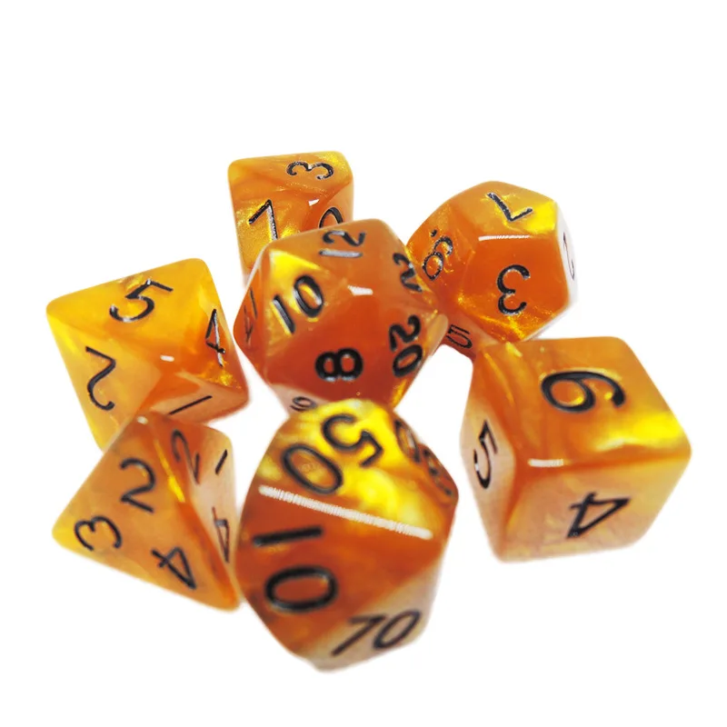 Polyhedral dice set trade hot dice of different styles of polyhedral