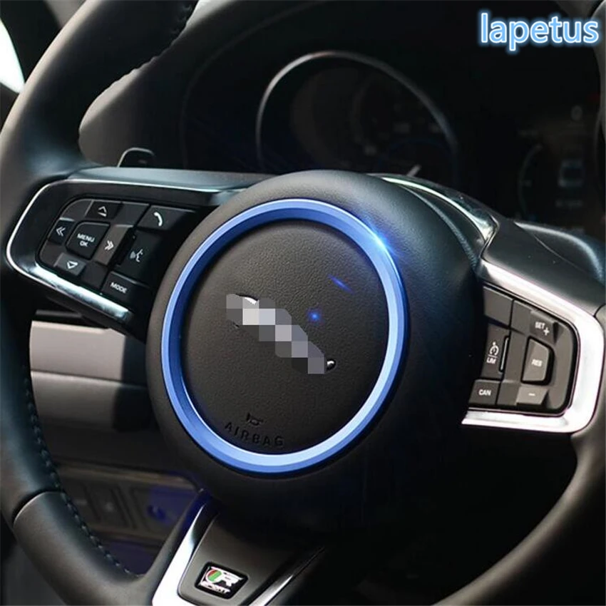 Чехол на руль Lapetus матовый/красный/синий подходит для Jaguar XF 2016 2017 2018 2019|Лепнина