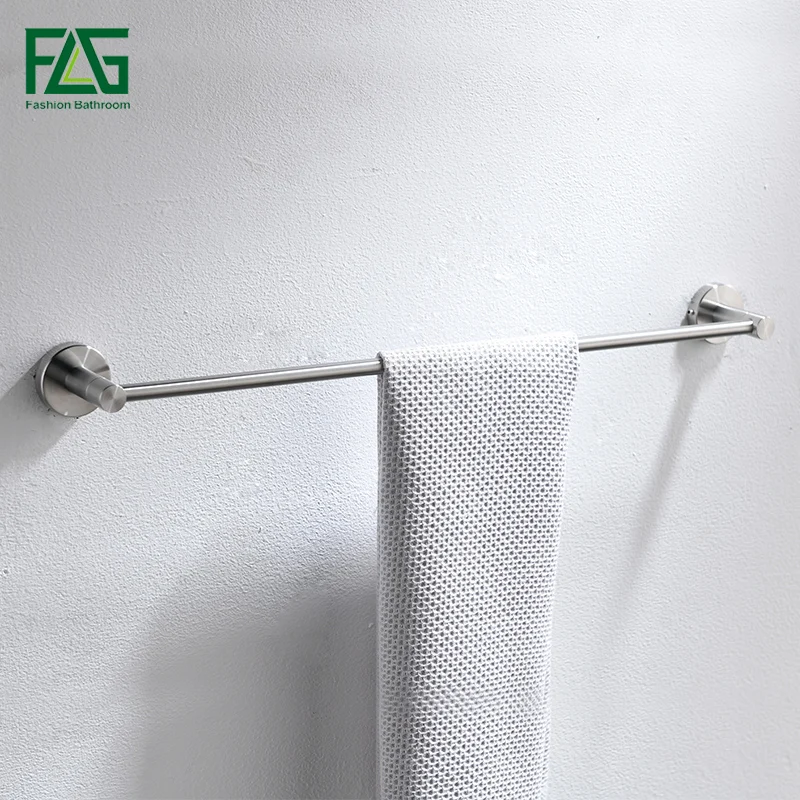 FLG 304 Stainless Steel Bath Hardware Sets Brushed Nickel Wall Mount Towel Bar Robe hook Paper Holder Bathroom Accessories Set