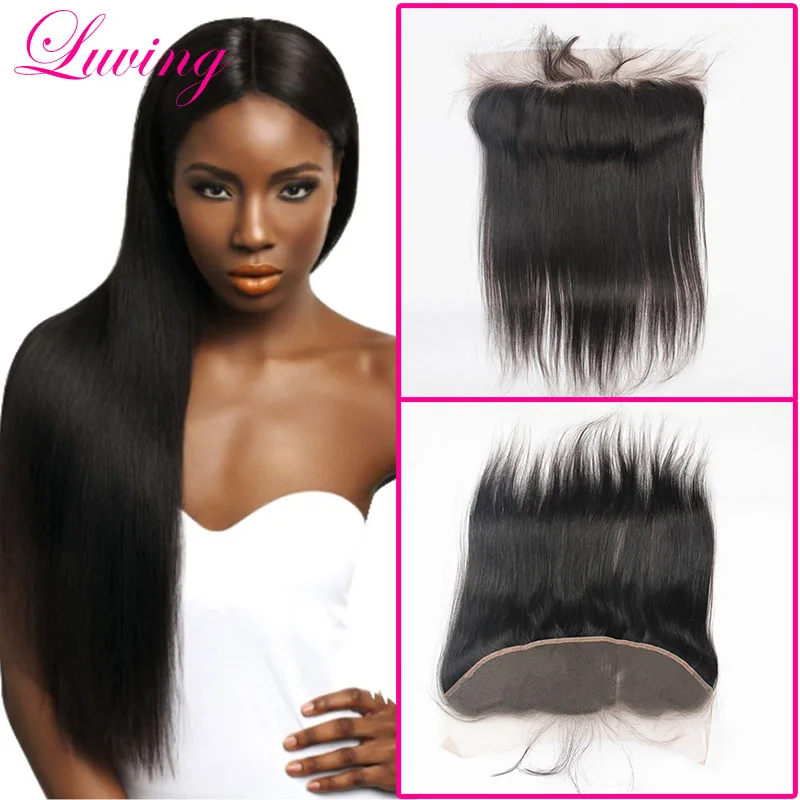 

7A 13x4 Lace Frontal Closure With Baby Hair Natural Hairline From Ear To Ear Full Cuticle Peruvian Unprocessed Human Hair