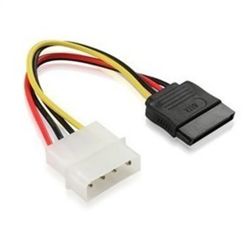 Все Медь литой 4PIN IDE SATA жесткий диск Мощность кабель оптический привод Кабеля