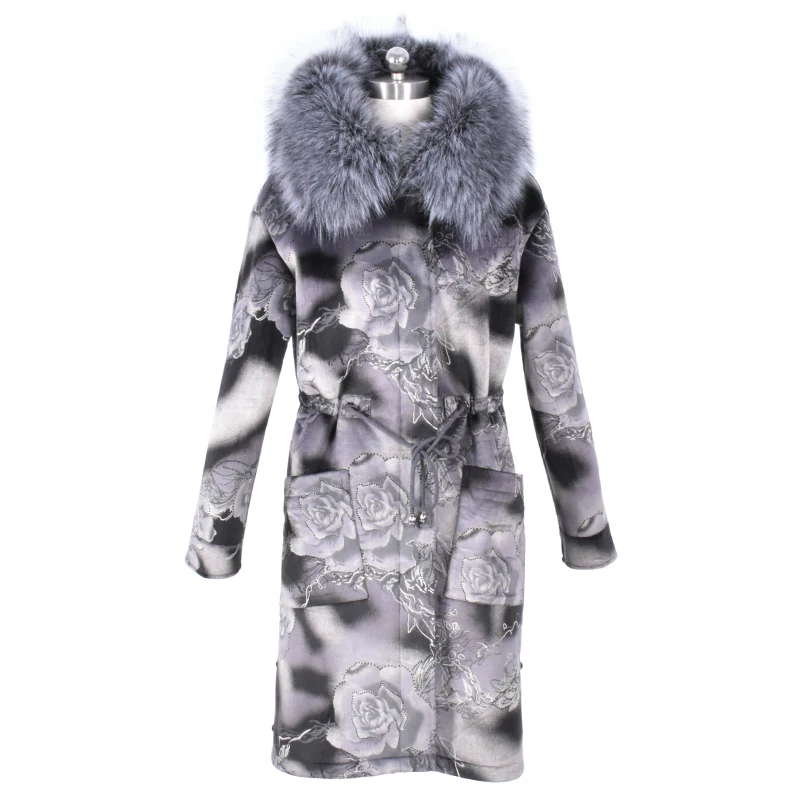 winter new Faux Fur suede coat women long casual fashion