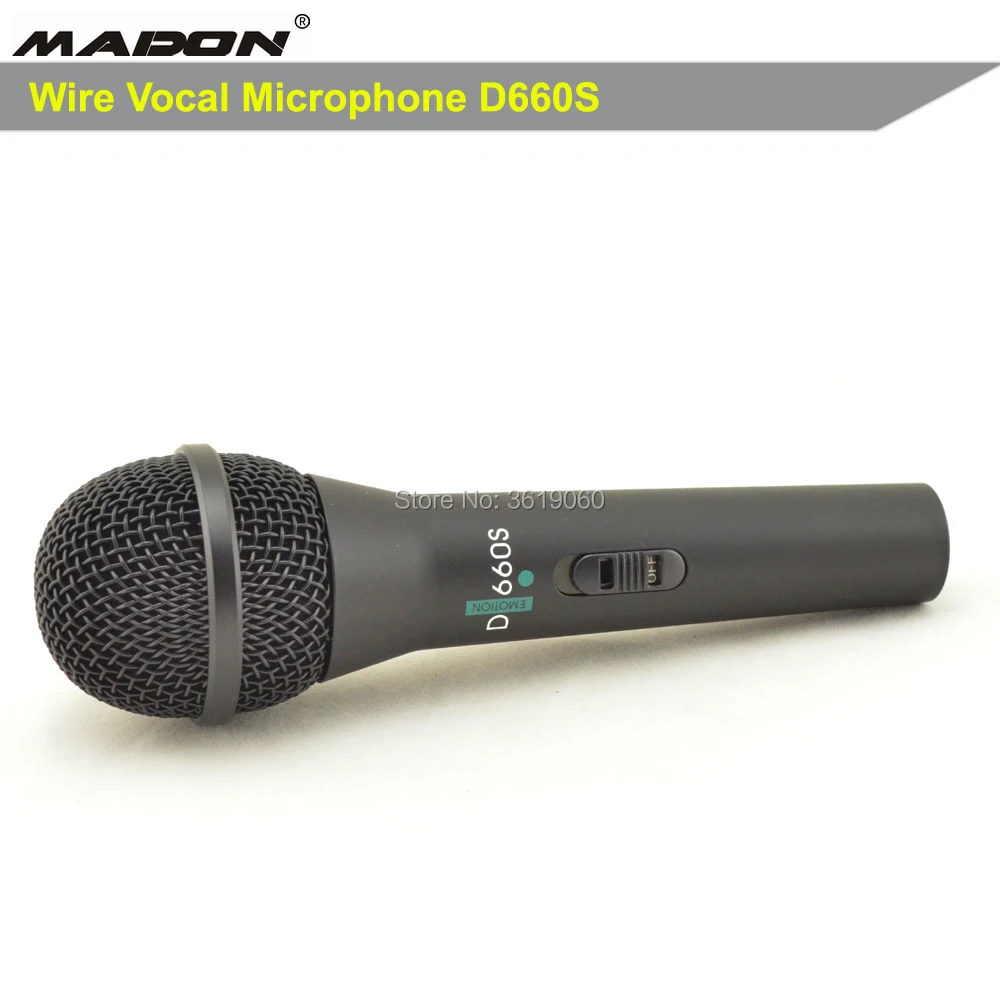 

Free shipping, D660S wired dynamic cardioid professional vocal microphone , D660S wired vocal microphone