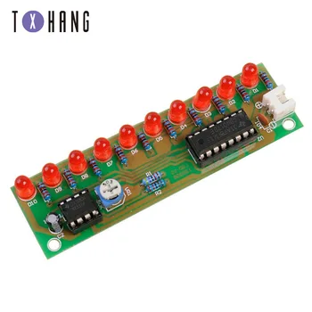

NE555 + CD4017 Practice Learing Kits LED Flashing Lights Module For Arduino Clock Generation Circuit PCB Board Electronic Suite