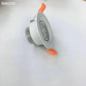 

20pcs/lot diameter 68mm Led Downlight Light Ceiling Spot 3w 85-265v Recessed Lights Indoor Lighting 5 years warranty time
