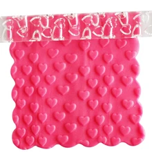 Сердце скалка для помадки акриловый прозрачный валик булавка тиснение DIY украшения торта Кондитерская кухонная утварь