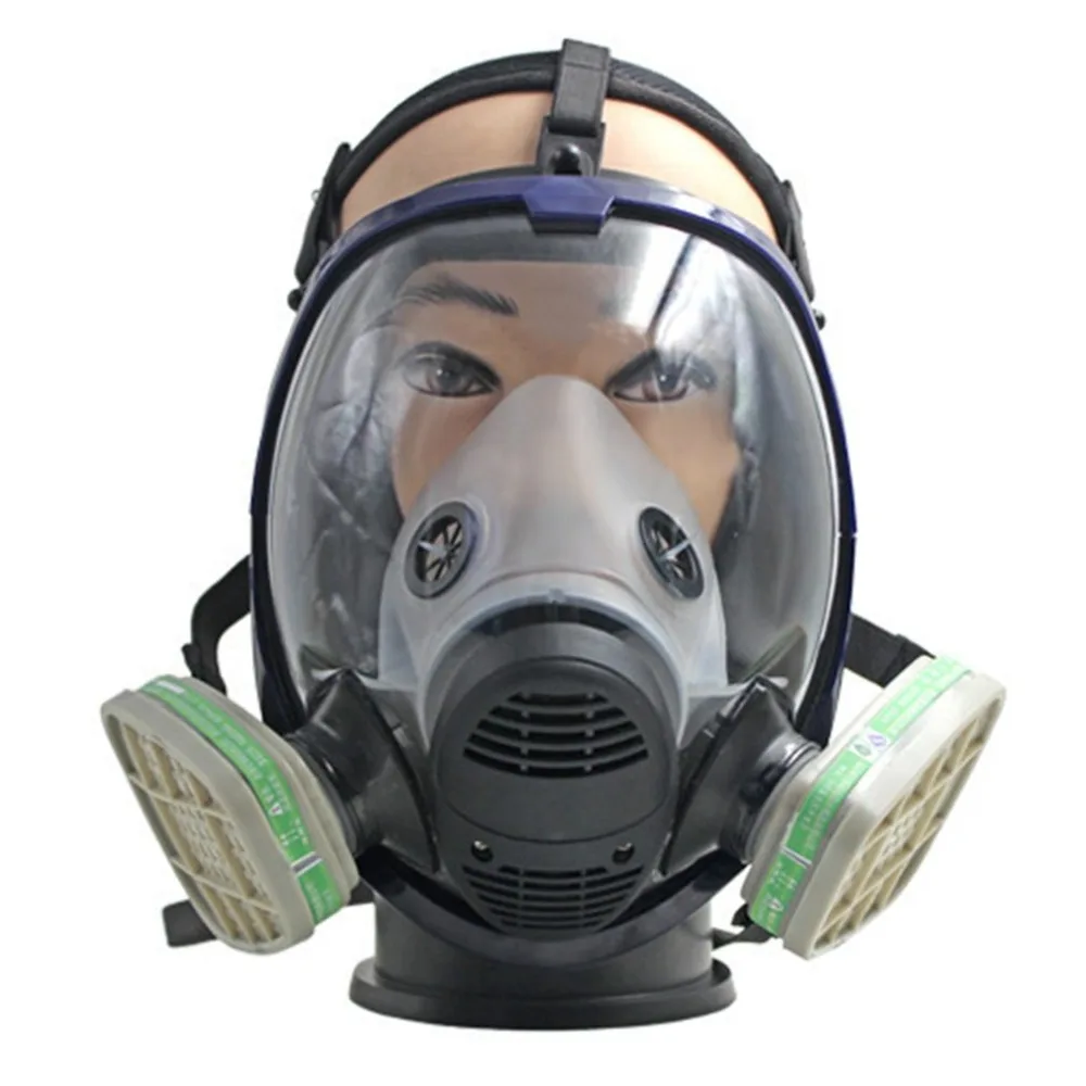 Beste Anti dust Anti Ammoniak Gas Veiligheid Masker Volgelaatsmasker Respirator Gas Masker met Filter voor Industrie Schilderen Spuiten