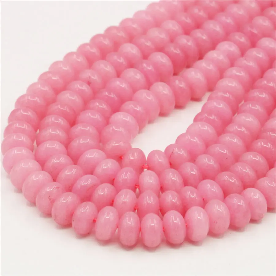 5X8mm красный розовый синий нефрит халцедон Rubys Abacus Jaspers свободные шарики из