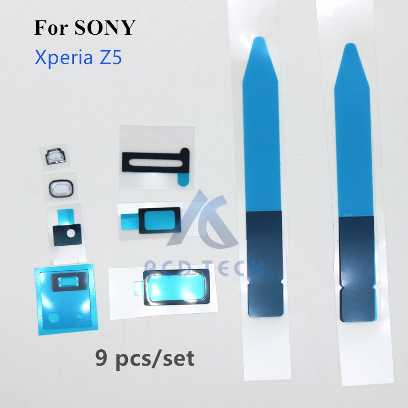 

Dower Me 11pcs/set Fingerprint Handset Hole Jack Battery Double-sided Glue Front Back Full Set Adhesive For Sony Xperia Z5 Z5Dual