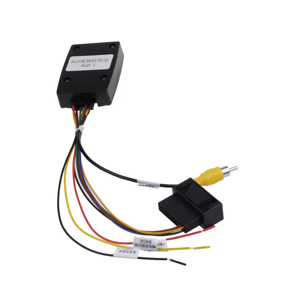 

VW Passat B6 B7 CC Tiguan Car Original Rear Camera Connector Cable Output Video to After Market Car Radio RGB To RCA Connector