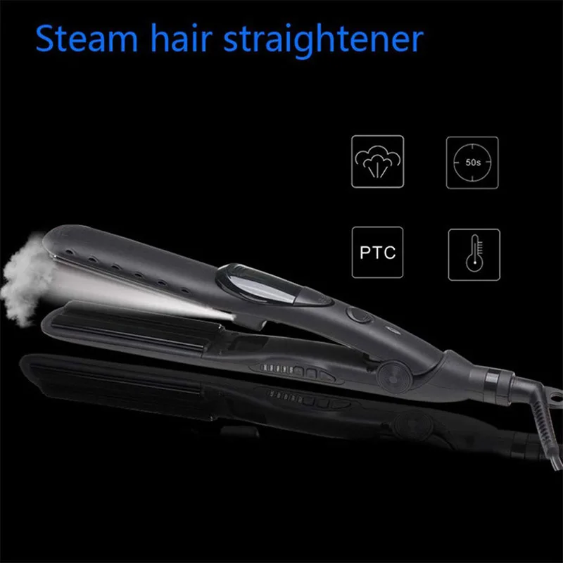 

Steam Hair Straightener Curler Electric Ceramic Steam Spray Styling Tool SK88