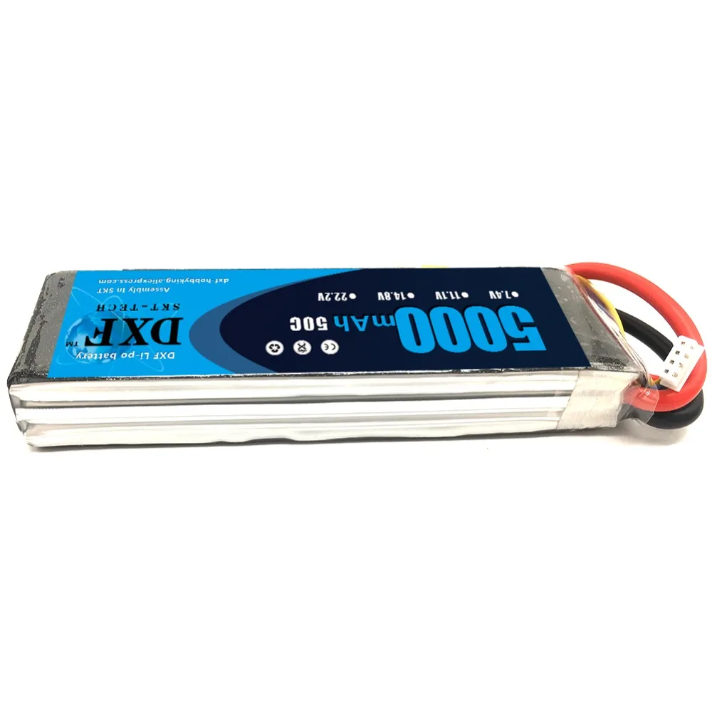Розетка DXF lipo 7 4 V 2s 11 1 3S 14 8 4S 18 5 6S 22 2 mAh 50C 100C XT60 для FPV 5000 450 RC вертолет лодка