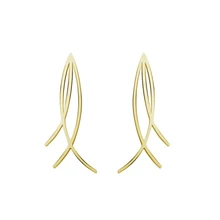 GORGEOUS TALE Stud Earrings for Women Jewelry Stainless Steel Gold Silver Earring for Girls Christmas Gift for Girlfriend