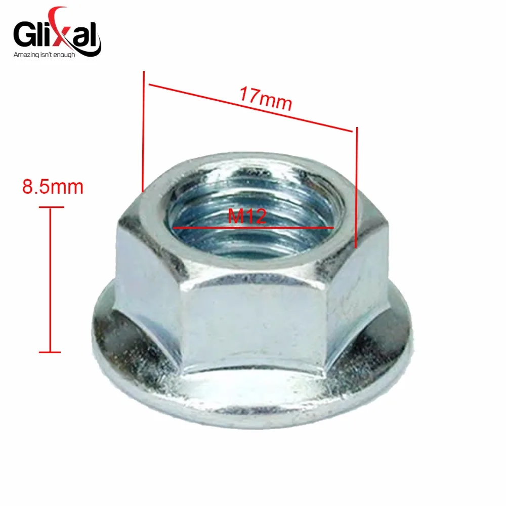 

Glixal GY6 125cc 150cc Rear Clutch Nut for 152QMI 157QMJ Chinese Scooter Moped ATV Go-Kart Engine (2 pcs)