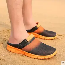 Летние мужские слипперы, для мужчин, а также, Нескользящие трендовая обувь пляжные сандалии