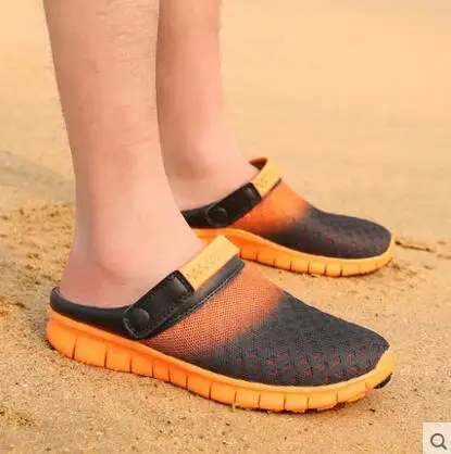 

Summer men's slippers, men and, non slip trend of the beach sandals
