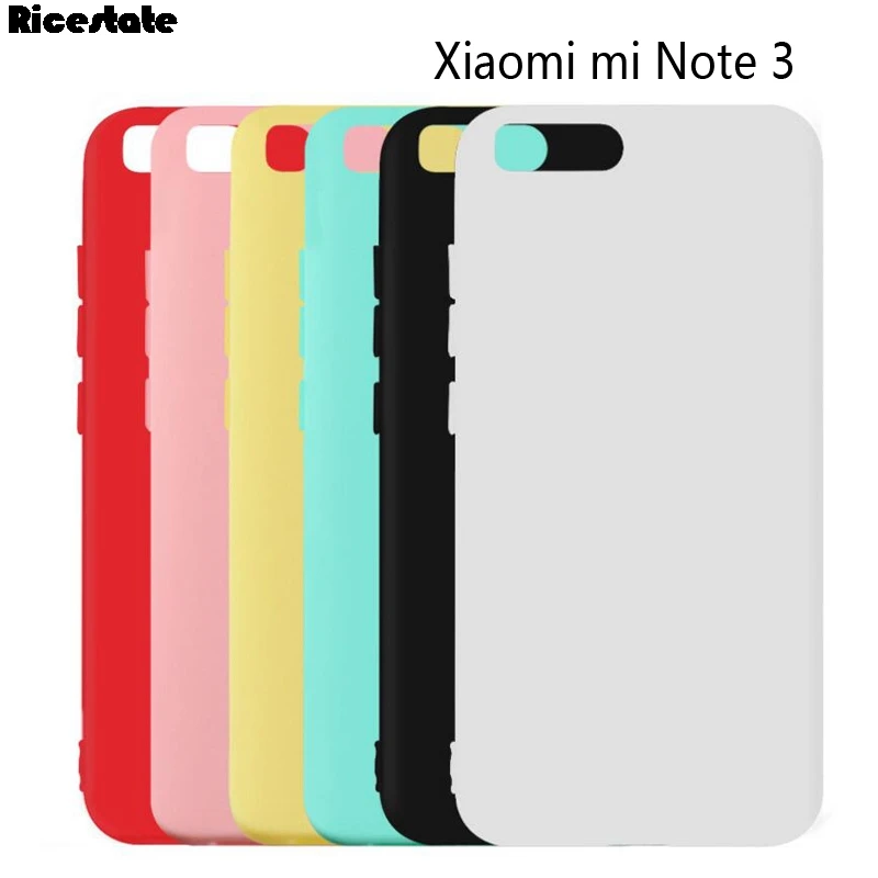 

Xiaomi Mi note 3 5.5"inch Ultra thin Frsted Matte Candy Solid Color Soft Case For Xiaomi Note 3 note3 silicone gel case