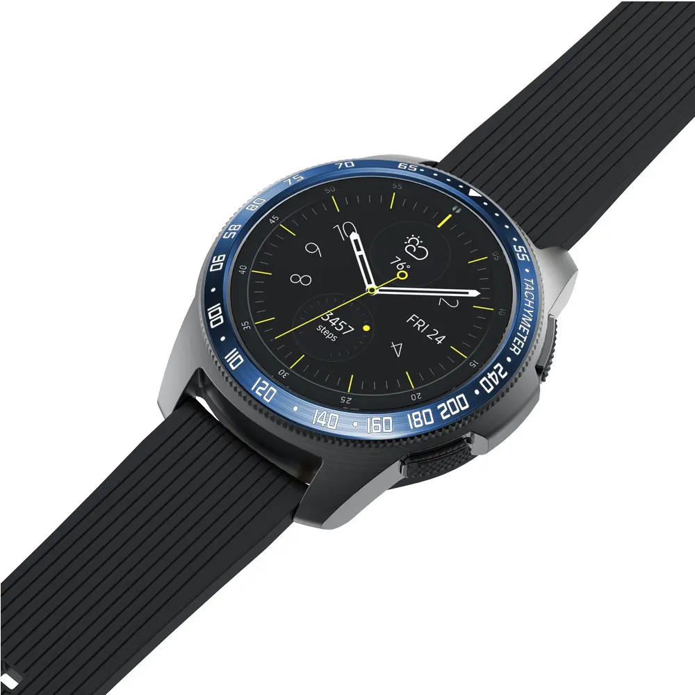 Металлический ободок для samsung Galaxy Watch 46 мм/42 мм чехол gear S3 Frontier/классическая спортивная клеющаяся крышка ремешок аксессуары 46/42