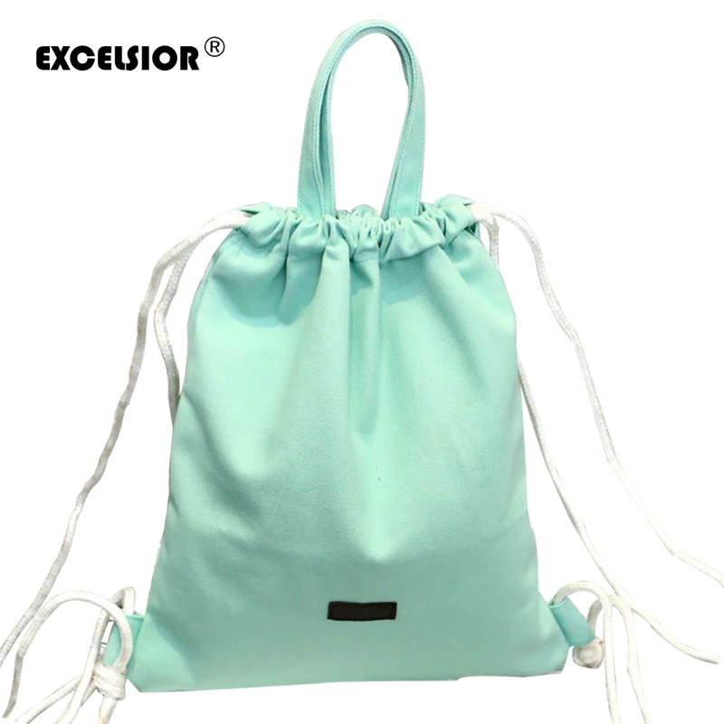 EXCELSIOR 2018 Новый шнурок SackPack Сумка Для женщин Сумки холсты Повседневное Стиль