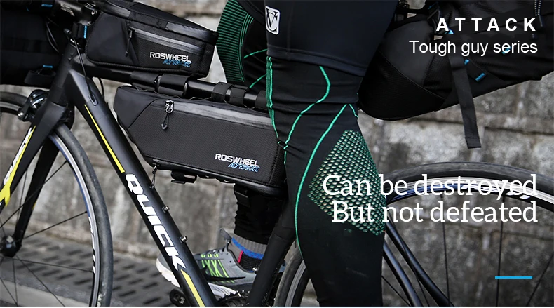 Cheap ROSWHEEL ATTACK 100% Waterproof Bicycle Bike Accessories Storage Front Frame Tube L35.5*W7*H14/24cm Black Bicycle Tube Bag 2 Cheap ROSWHEEL ATTACK 100% Waterproof Bicycle Bike Accessories Storage Front Frame Tube L35.5*W7*H14/24cm Black Bicycle Tube Bag 2