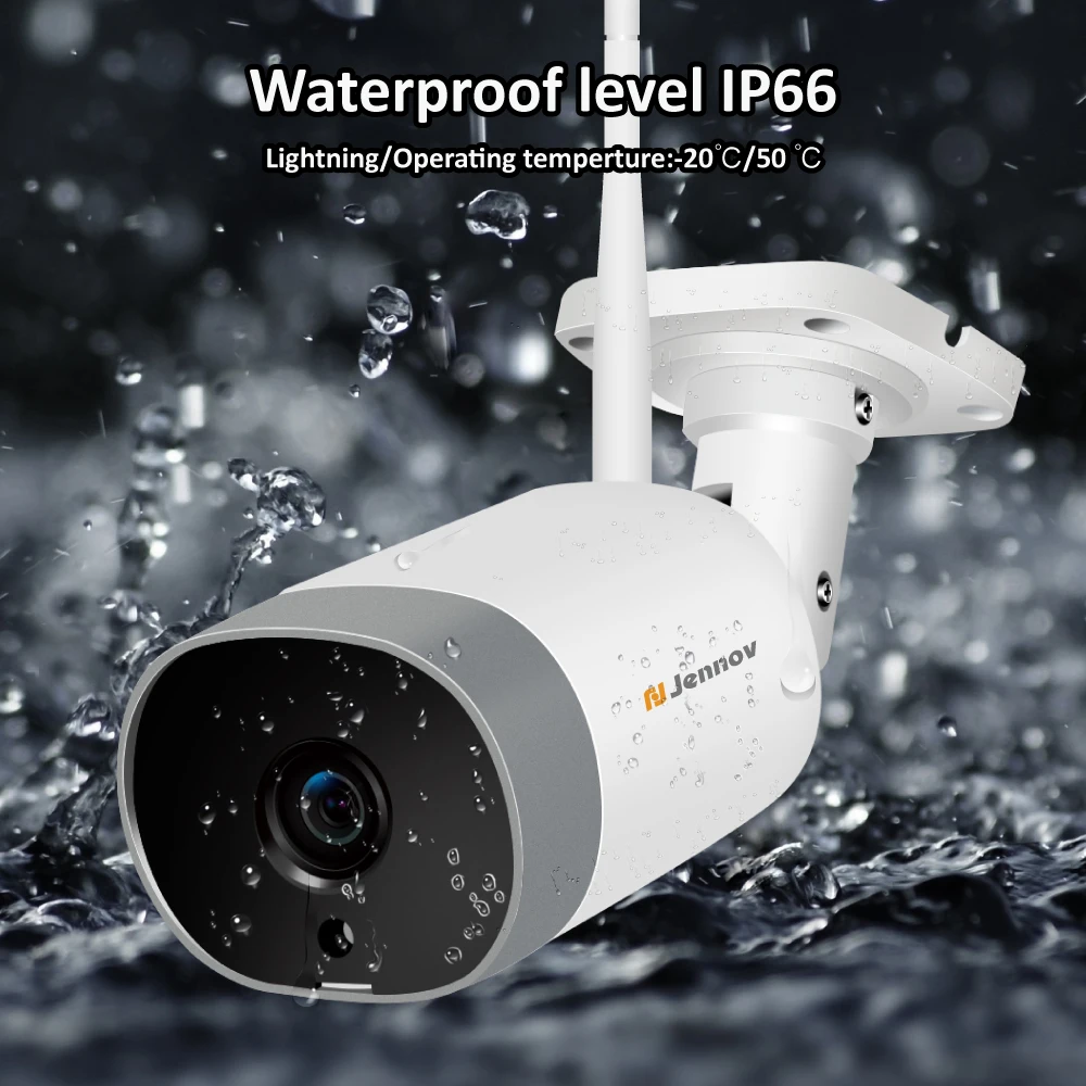 Jennov 1080P 2MP HD ONVIF двухсторонняя аудио уличная IP камера WiFi домашняя беспроводная камера видеонаблюдения комплект CCTV Ipcam