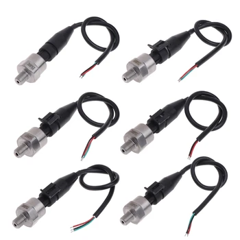 DC 5V 1/8 NPT Thread Pressure Transducer Transmitter Sensor Stainless Steel Oil Air Water Pressure Sensor tranducer pressure transmitter 0 1 bar signal 0 5v g1 2 thread stainless steel 316l diaphragm air water gas fuel oil