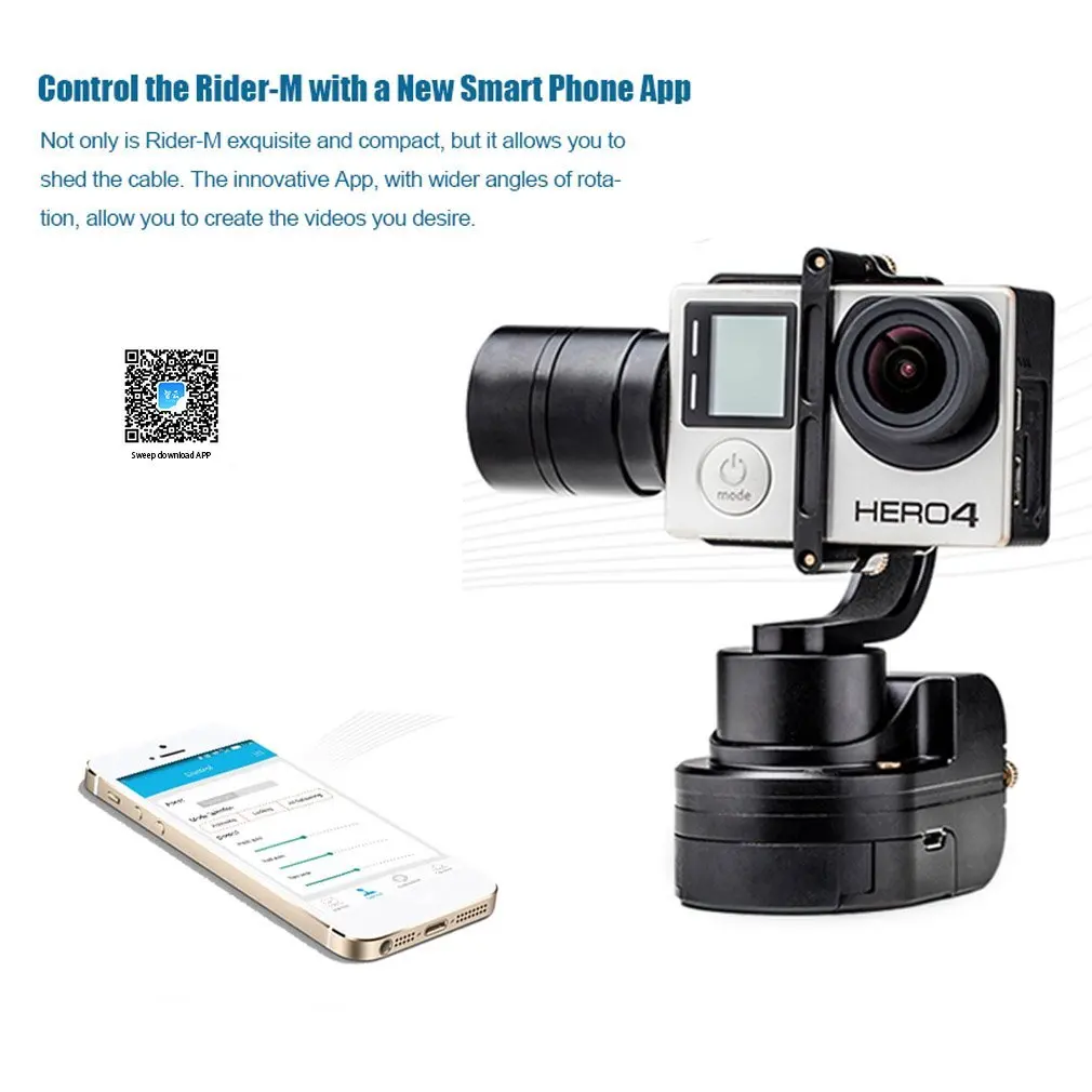 Zhiyun Rider M Brushless Handheld Gimbal Z1-Rider M Rider-M WG gimbal for gopro 4 / 3+ / 3 with WG Remote Control APP CONTROL