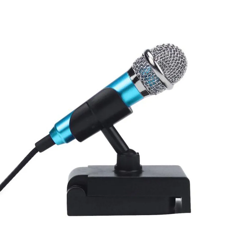 

Mini Karaoke Condenser Microphone With Stand HolderFor Phone Computer Mini Microphone AUG21