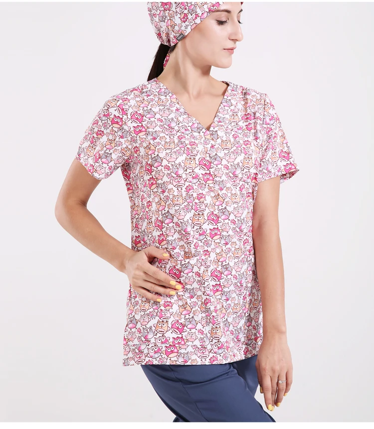 Camisetas y pantalones médicos bonitos con estampado de