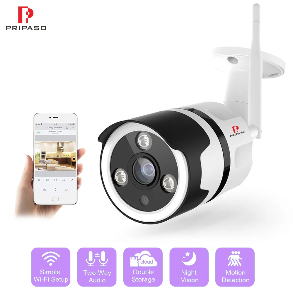 

HD 720P IP Camera Outdoor Wireless Surveillance camera Home Security WiFi IP66 Waterproof Bullet camera Night Vision