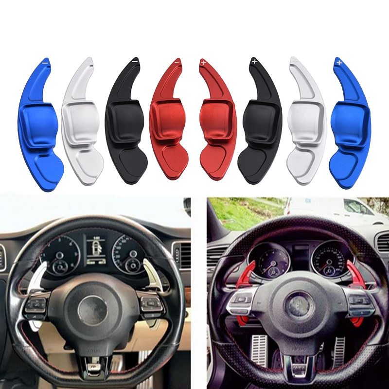 SPEEDWOW Car Steering Wheel DSG Direct Shift Gear Paddle Extension Switch For VW Tiguan Golf 6 MK5 MK6 Jetta GTI R20 R36 CC