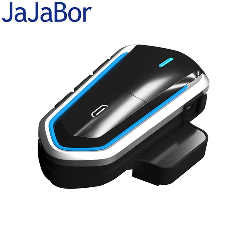 

JaJaBor Motorcycle Helmet Bluetooth Headset Waterproof Wireless Headphone Handsfree Call Music Receiver with FM Radio