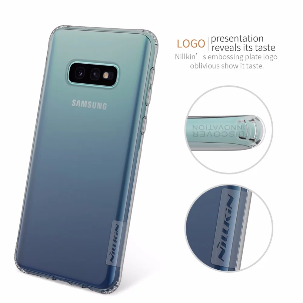 Чехол для samsung Galaxy S10e, Nillkin, натуральный, мягкий, TPU, прозрачный, противоударный, задняя крышка для samsung S10e