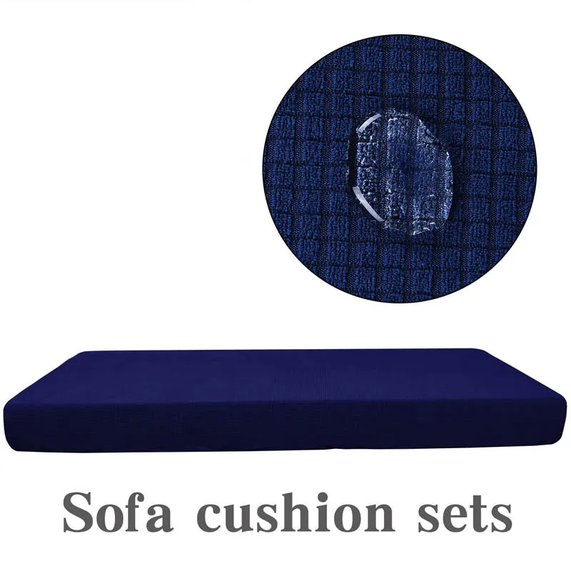 Из Полар-флиса эластичный для дивана крышка накидки на стулья для Гостиная протектор мебели плед диван Чехол чехол для 1/2/3/4 сиденья - Цвет: dark blue