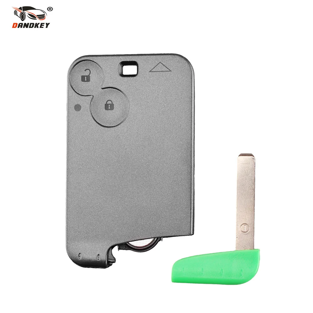 

Dandkey 2 Buttons Smart Remote Key PCF7947 Chip 433Mhz suit for Renault Laguna Espace 2001-2006 Card Remote Fob Replacement