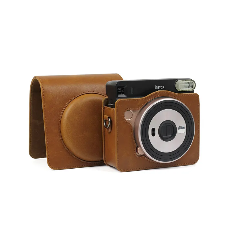Protective Case Junluck Soft Mini Camera Bag Camera Pouch Cover Protective for SQ6 Instax Brown Protective Case Junluck Soft Mini Camera Bag Camera Pouch Cover Protective for SQ6 Instax Brown