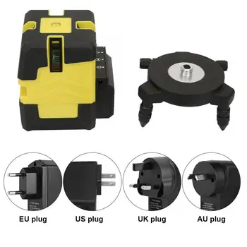 

100-240V Green Light 3 Line 4 Dots LD Laser Lever Floor Tile Leveling Instrument