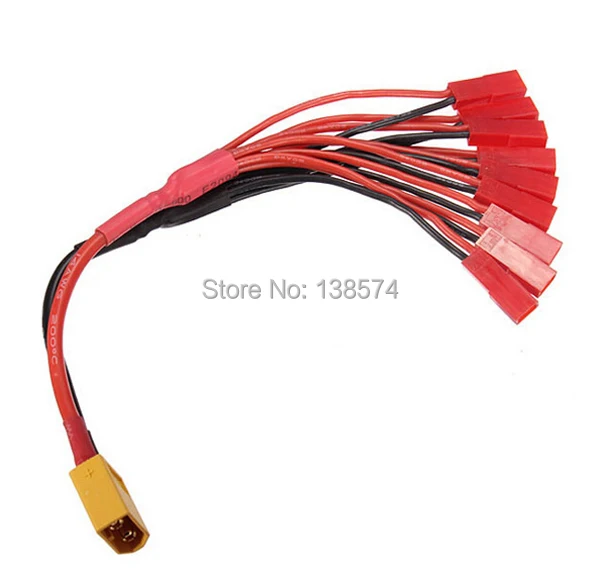 

XAircraft X650 Pro XT60 JST Plug 1 To 9 Power Charging Cable , model cable