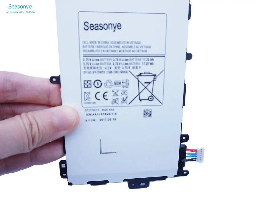 Seasonye 4600mAh SP3770E1H Tablet Tab Сменный аккумулятор для Samsung Galaxy Note 8 0 GT N5100 N5110 N5120 5