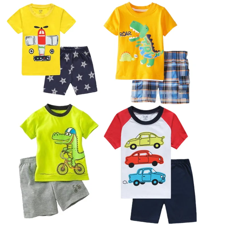 2PCS Suit Baby Boy Clothes Children Summer Short Sleeve Toddler Boys