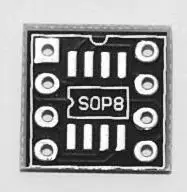 

Free Shipping! 10pc SOP turn DIP SO8/SOP8 turn DIP8 adapter plate black single panel