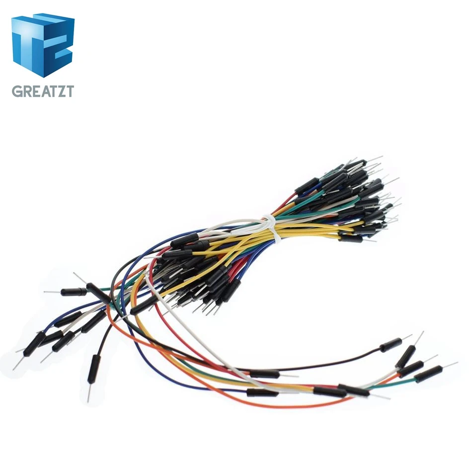 

GREATZT 65pcs Jump Wire Cable Male to Male Jumper Wire for Arduino Breadboard