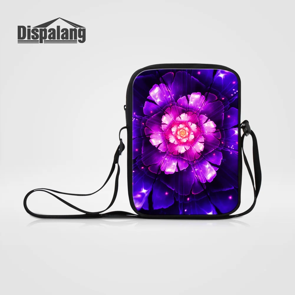 Women's Small Flap Female Shoulder Crossbody Bags For Girls White Flower Printing Mini Messenger Bag Children Fashion Schoolbags - Цвет: Bag16