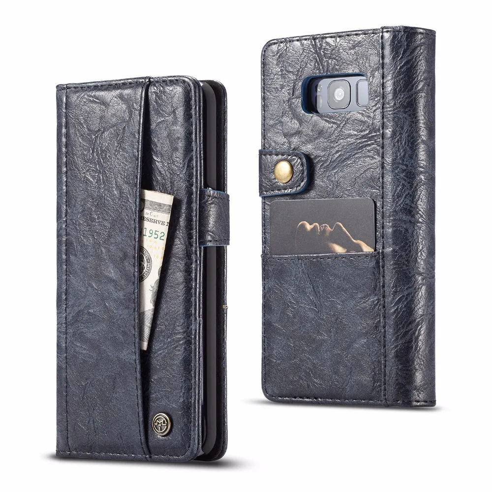 

For Samsung Galaxy S8 Plus Luxury Multifunctional Card Pocket Wallet Flip Leather Case Cover Pouch Phone Bag Shells Fundas Capa